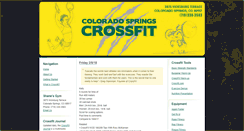 Desktop Screenshot of coloradospringscrossfit.com