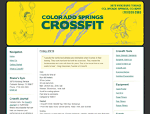 Tablet Screenshot of coloradospringscrossfit.com